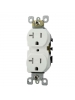 Leviton T5820-W 20 Amp, 125 Volt, Tamper Resistant, Duplex Receptacle, Straight Blade, Residential Grade, Self Grounding, White Leviton T5820-W 20 Amp, 125 Volt, Tamper Resistant, Duplex Receptacle, Straight Blade, Residential Grade, Self Grounding, White